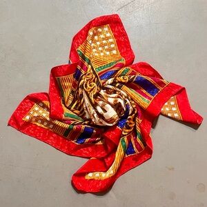 Elegant Red Silk Scarf